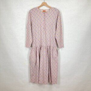 Vintage Liz & Co Dress Lightweight Flannel Prairie Cottagecore Med